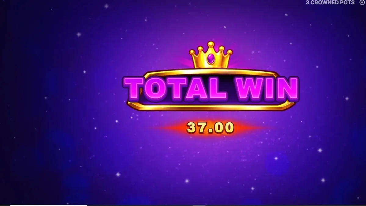 3 Crowned Pots স্লট গেমের ইন্টারফেস এবং বোনাস পট